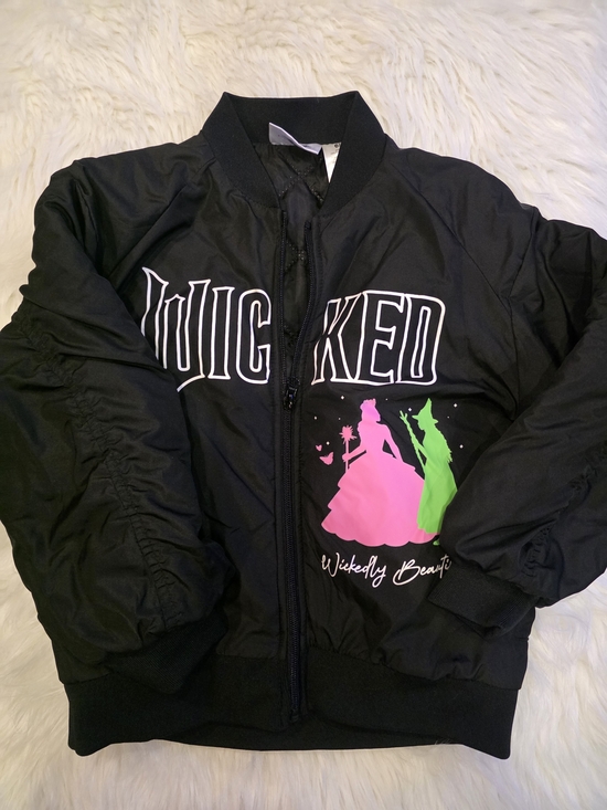 Wicked Other - Wicked Wickedly Beautiful Bomber Jacket Graphic Black & Pink 6-6x